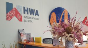 HWA logo at Sports Schooling reception